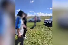 游客开车碾压草原辱骂牧民，呼伦贝尔警方：罚款、批评教育