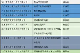 江门15家“小巨人”企业分布：三区各3家，恩平0家图片