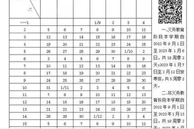 开学在即，快来看看2022-2023学年中小学校历图片