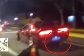 内环惊现三轮瘸腿跑车！沪一司机招摇上路，近距离一看，傻眼……图片