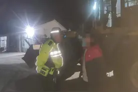 铲车猛如虎 无证驾驶藏隐患！图片