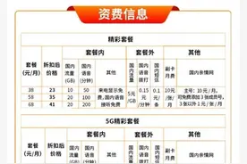 中国广电192号段正式商用，5G套餐最低23元图片