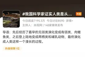 热搜第一：发现“从鱼到人”关键证据！4.4亿年前鱼类化石揭示有颌脊椎动物的崛起图片