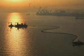 （经济）唐山港京唐港区第四港池25万吨级航道建设稳步推进图片