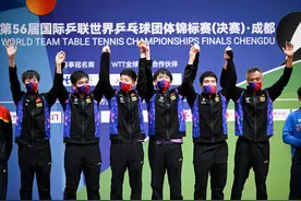 （体育）乒乓球——世乒赛团体赛男子决赛：中国队夺冠(4)图片