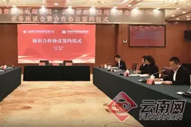 云南省农村信用社联合社与云南省农业融资担保有限公司举行业务座谈会并签署合作协议图片