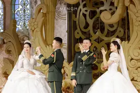 即墨双胞胎兵哥哥陈裴宇、陈泉洲婚礼视频网上爆火，记者探访幕后暖心故事图片