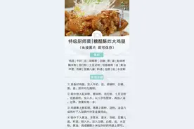 鸡腿这样炸，馋哭了！外酥里嫩又多汁，一口直击灵魂图片