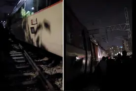 梨泰院后，韩国又遭火车脱轨事故！亲历者：车厢剧烈摇晃，有烧焦味道图片