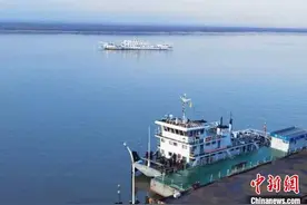 2022年度明水期同江口岸中俄国际航线外贸运输结束图片