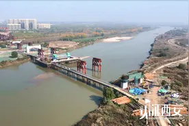「见证说」西北首座公轨合建桥——西安地铁10号线跨泾渭河大桥最新进展图片