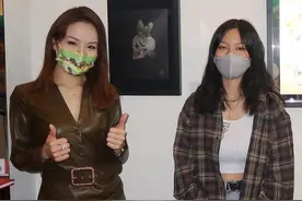 小女儿开画展，张学友低调撑场图片