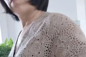 清·荷：好看精致的女士一线连开衫（有编织图解）图片