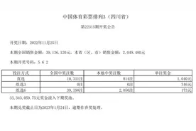 中国体育彩票11月25日开奖结果图片