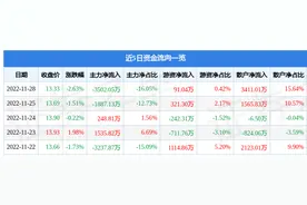 有研新材（600206）11月28日主力资金净卖出3502.05万元图片