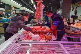 冬季到，长宁菜场的羊肉热销图片