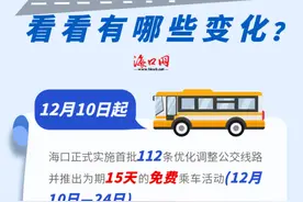 一图读懂 | 海口公交线路“上新”了！看看有哪些新变化→图片