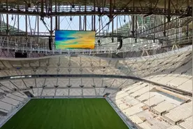 中国LED屏“扮靓”卡塔尔世界杯图片