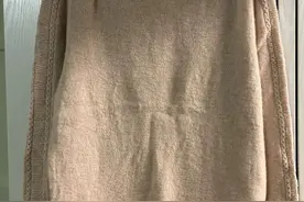 给妈妈织的礼物，堆堆领自带袖羊绒套头衫（有编织图解）图片