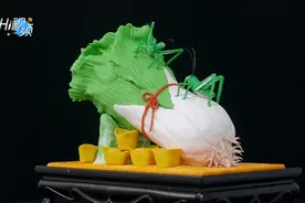 Hi视频丨面塑《翡翠白菜》图片