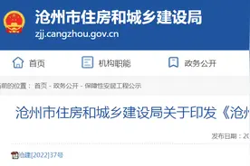 沧州市住房和城乡建设局关于印发《沧州市中心城区公租房保障准入条件》的通知图片