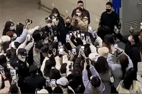 卷土重来？粉丝为艺人接机拥堵机场，清朗行动不能停啊图片