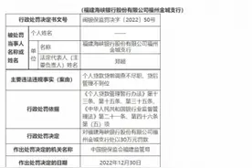 海峡银行因贷款违规连领3张罚单 3支行合计被罚90万元图片