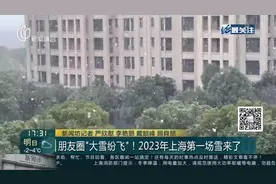 朋友圈“大雪纷飞”！2023年上海第一场雪来了视频封面