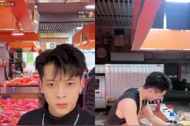 00后小伙高颜值卖猪肉走红：直播三小时卖掉一头猪，有顾客驱车200公里来买肉图片