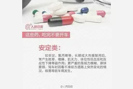 紧急提醒！这些药吃完不要开车！图片