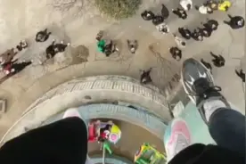 第一视角体验游乐场大摆锤，网友：代入感太强图片