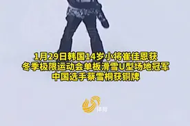 最年轻单板冠军产生，韩国14岁新星冬季极限运动会夺金图片