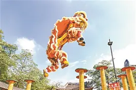 广东醒狮真功夫 舞出新春精气神图片