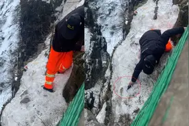 游客手机掉峨眉山悬崖，员工冒险帮捡引争议，景区：之后会做好安全普及视频封面