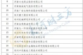 郑州高新区43家龙头企业名单公布！多家上市公司上榜图片