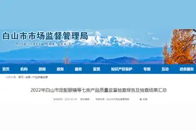 2022年吉林省白山市定配眼镜等七类产品质量监督抽查结果图片