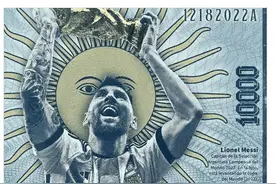 阿根廷媒体：阿根廷央行或发行梅西头像钞票图片