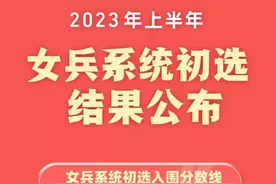 女兵初选结果公布！图片