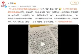小学生优秀作文跑题老师含泪给5分：把“悔”看成“梅”图片