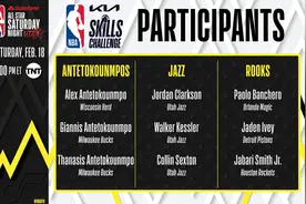 技巧挑战赛名单：字母三兄弟+爵士三人+班凯罗艾维史密斯图片