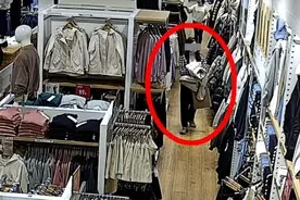 女子逛商场“连穿带拿”……一时贪心，难逃法网！图片