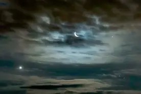 加拿大环球：月亮金星木星同在一片夜空 景象难得还有科技活动后续图片