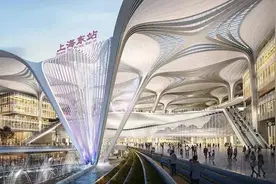 上海又添火车站，就在浦东机场边上！东方枢纽上海东站地下基础开建，未来比肩虹桥图片