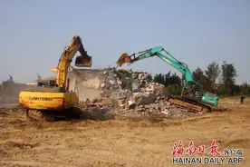 万宁百万千瓦级漂浮式海上风电项目完成拆迁清表图片