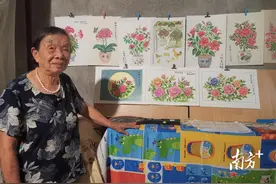 “我要一直画下去！”高州86岁老奶奶坚持作画图片