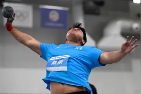 全国室内田径锦标赛 河南夺金男子铅球图片