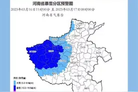 河南多地3月飘下“桃花雪”，连霍高速三门峡段因降雪大堵车，司机：车排起长龙一眼望不到头图片