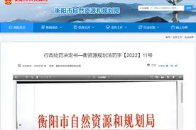 非法占地违法建设  衡阳弘湘国有投资集团有限公司被罚共53万余元图片