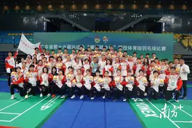 省运会羽毛球赛决出团体冠军，广州队勇夺七冠独占鳌头图片