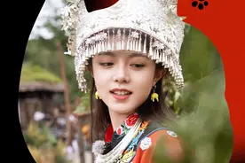 美上热搜的苗族造型，真重！图片